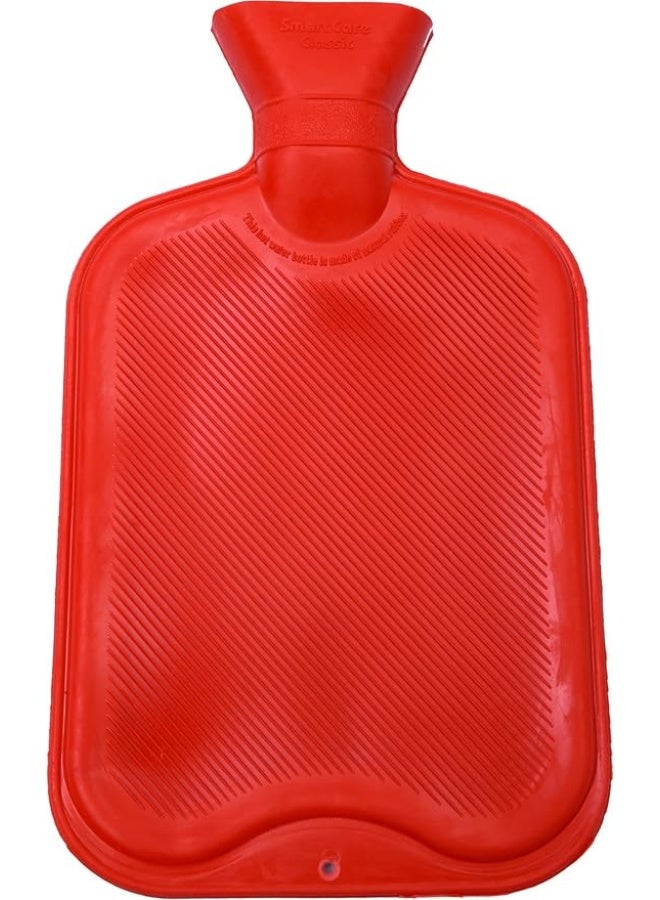 قربة المياه الساخنة سمارت كير كلاسيك – مطاط متميز لتسكين الآلام والراحة الفورية، الإصدار الأحمر - Image 2